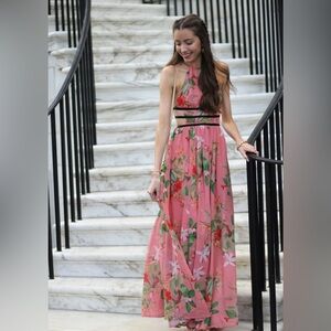 Express maxi floral dress size s